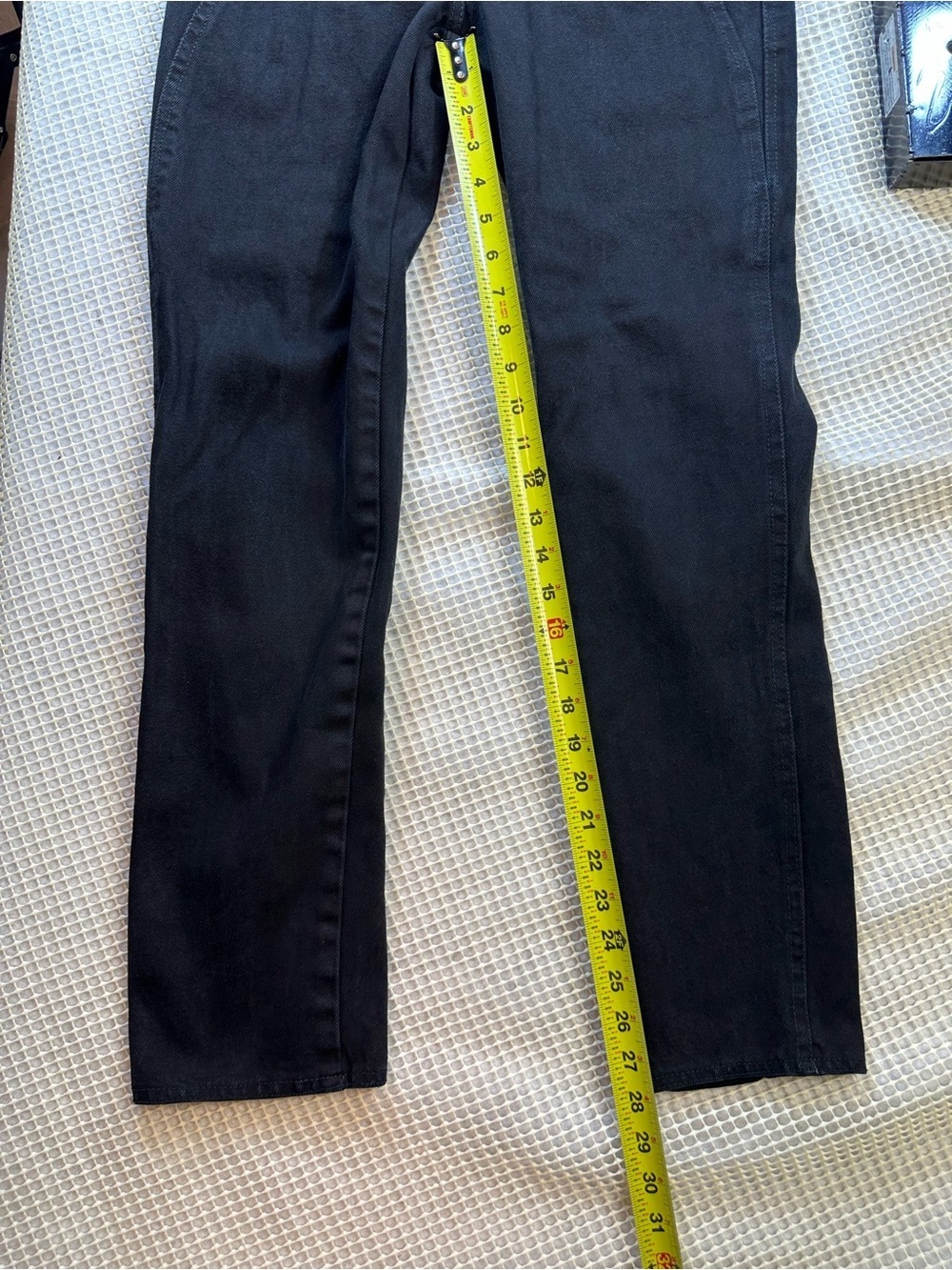 MorganWear Vintage 1980’s Studded Zipper Skinny Black Denim Jeans Size 7 - Picture 6 of 11